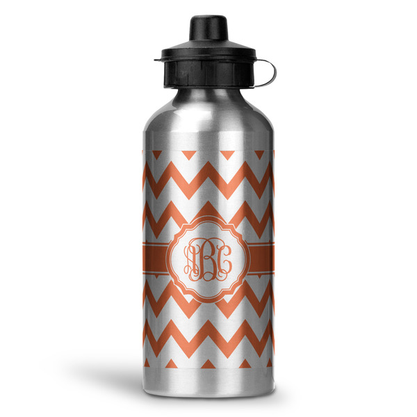 Custom Chevron Water Bottle - Aluminum - 20 oz (Personalized)