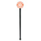 Chevron Black Plastic 7" Stir Stick - Round - Single Stick