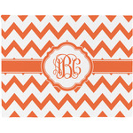 Chevron Woven Fabric Placemat - Twill w/ Monogram