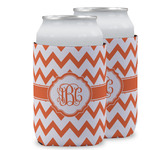 Chevron Can Cooler (12 oz) w/ Monogram