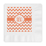 Chevron Embossed Decorative Napkins (Personalized)