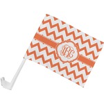 Chevron Car Flag - Small w/ Monogram