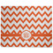 Chevron Dog Food Mat - Large without Bowls