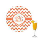 Chevron Printed Drink Topper - 2.15" (Personalized)