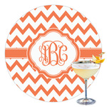 Chevron Printed Drink Topper - 3.5" (Personalized)