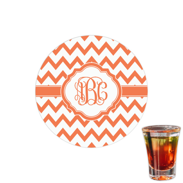 Custom Chevron Printed Drink Topper - 1.5" (Personalized)