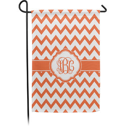 Chevron Small Garden Flag - Single Sided w/ Monograms