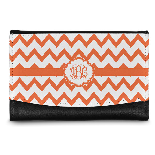 Custom Chevron Genuine Leather Women's Wallet - Small (Personalized)