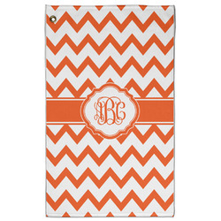 Chevron Golf Towel - Poly-Cotton Blend - Large w/ Monograms