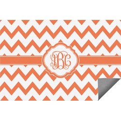 Chevron Indoor / Outdoor Rug - 6'x8' w/ Monogram