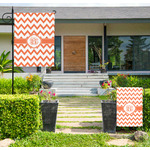 Chevron Large Garden Flag - Single Sided (Personalized)