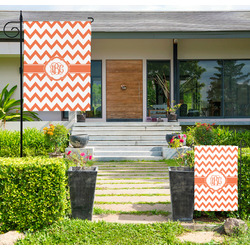 Chevron Large Garden Flag - Double Sided (Personalized)