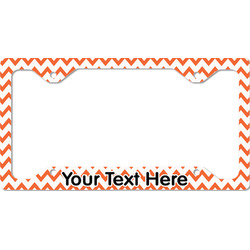 Chevron License Plate Frame - Style C (Personalized)