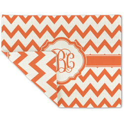 Chevron Double-Sided Linen Placemat - Single w/ Monogram