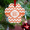 Chevron Metal Paw Ornament - Lifestyle