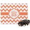 Chevron Microfleece Dog Blanket - Regular