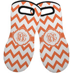 Chevron Neoprene Oven Mitts - Set of 2 w/ Monogram