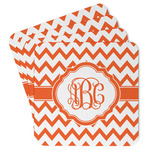 Chevron Paper Coasters w/ Monograms