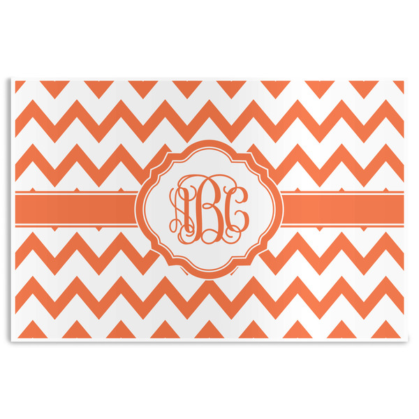 Custom Chevron Disposable Paper Placemats (Personalized)