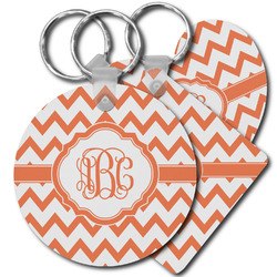 Chevron Plastic Keychain (Personalized)