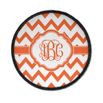 Chevron Iron On Round Patch w/ Monogram