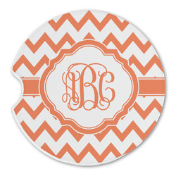 Chevron Sandstone Car Coaster - Single (Personalized)