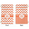 Chevron Small Laundry Bag - Front & Back View