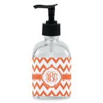 Chevron Glass Soap & Lotion Bottle - Single Bottle (Personalized)