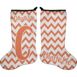 Chevron Holiday Stocking - Double-Sided - Neoprene (Personalized)