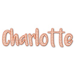Chevron Name/Text Decal - Small (Personalized)