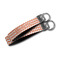 Chevron Webbing Keychain FOBs - Size Comparison