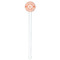 Chevron White Plastic 7" Stir Stick - Round - Single Stick