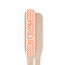 Chevron Wooden Food Pick - Paddle - Single Sided - Front & Back