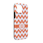 Chevron iPhone Case - Rubber Lined - iPhone 13 Pro (Personalized)