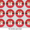 Red Western 1" Multipurpose Round Labels - Sheet