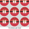 Red Western 2" Multipurpose Round Labels - Sheet