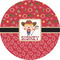 Red Western 2" Multipurpose Round Labels - Single Sticker