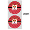 Red Western 5" Multipurpose Round Label - Sheet