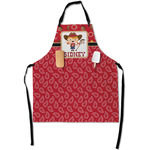 Red Western Apron With Pockets w/ Name or Text