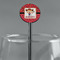 Red Western Black Plastic 5.5" Stir Stick - Round - Main