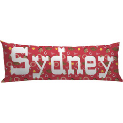 Red Western Body Pillow Case (Personalized)