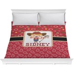 Red Western Comforter - King (Personalized)