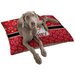 Red Western Dog Bed - Large w/ Name or Text