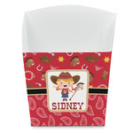 Red Western French Fry Favor Boxes (Personalized)