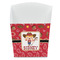 Red Western French Fry Favor Box - Front View