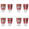 Red Western Glass Shot Glass - Standard - Set of 4 - APPROVAL