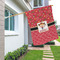 Red Western House Flags - Single Sided - LIFESTYLE