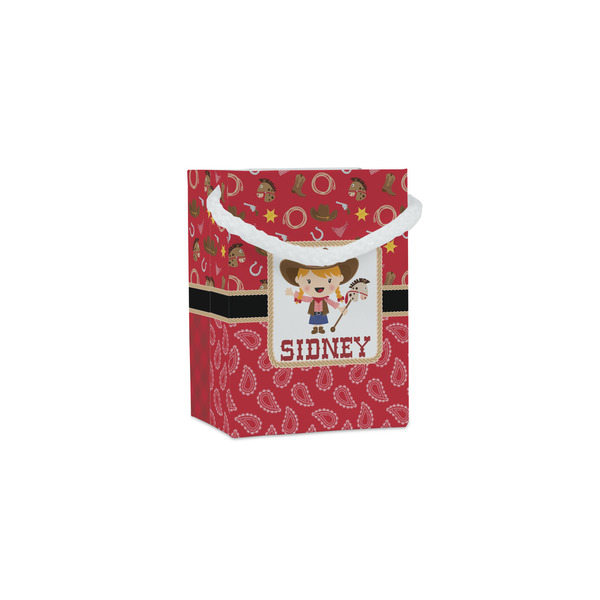 Custom Red Western Jewelry Gift Bags - Matte (Personalized)
