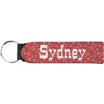 Red Western Neoprene Keychain Fob (Personalized)