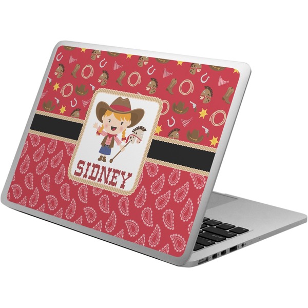 Custom Red Western Laptop Skin - Custom Sized (Personalized)